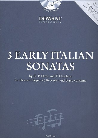 Cover: 9783905477665 | 3 Early Italian Sonatas | Giovanni Paolo Cima_T. Cecchino | Buch + CD