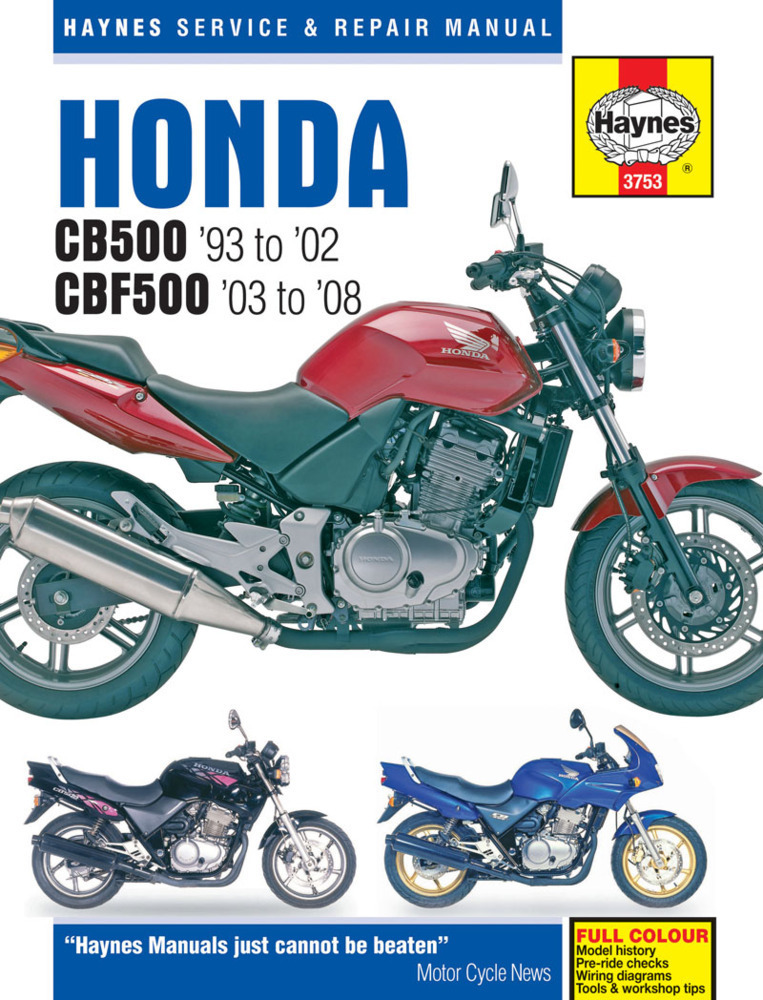 Cover: 9781785210013 | Honda CB500 & CBF500 (93 - 08) | Haynes Publishing | Taschenbuch