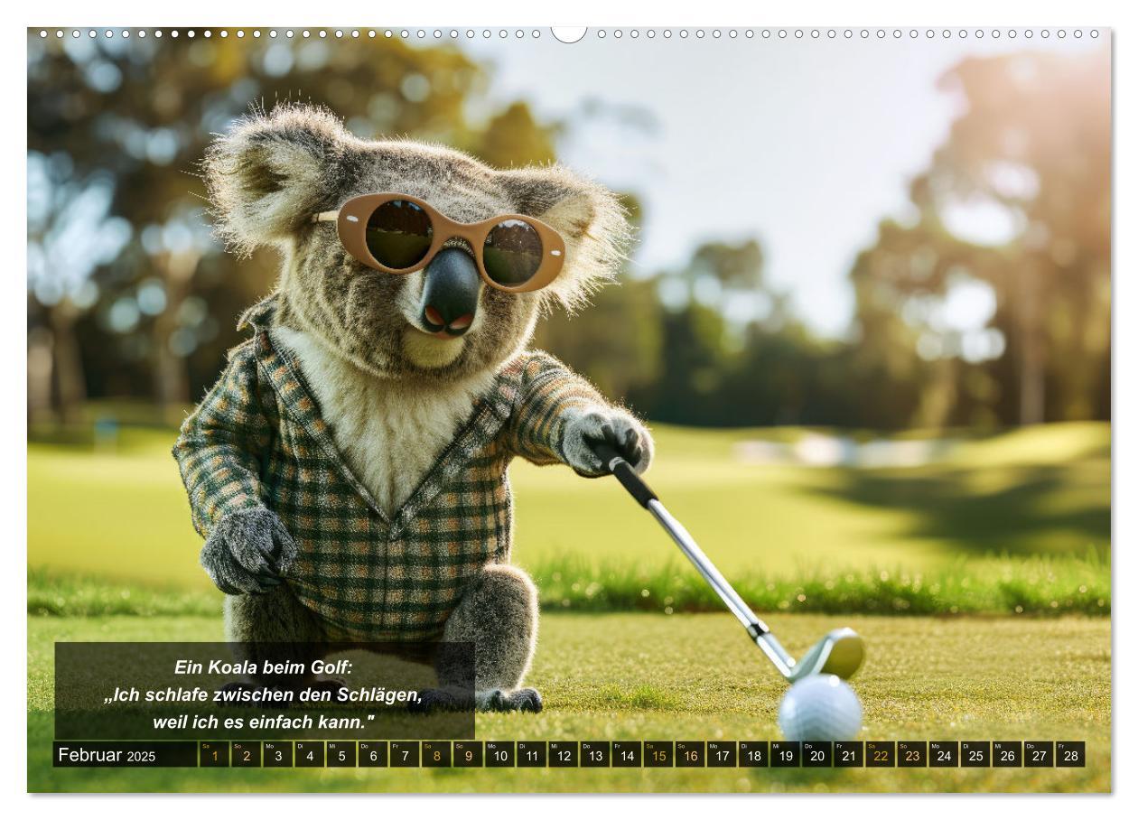 Bild: 9783457155523 | Der tierisch lustige Golfkalender (Wandkalender 2025 DIN A2 quer),...