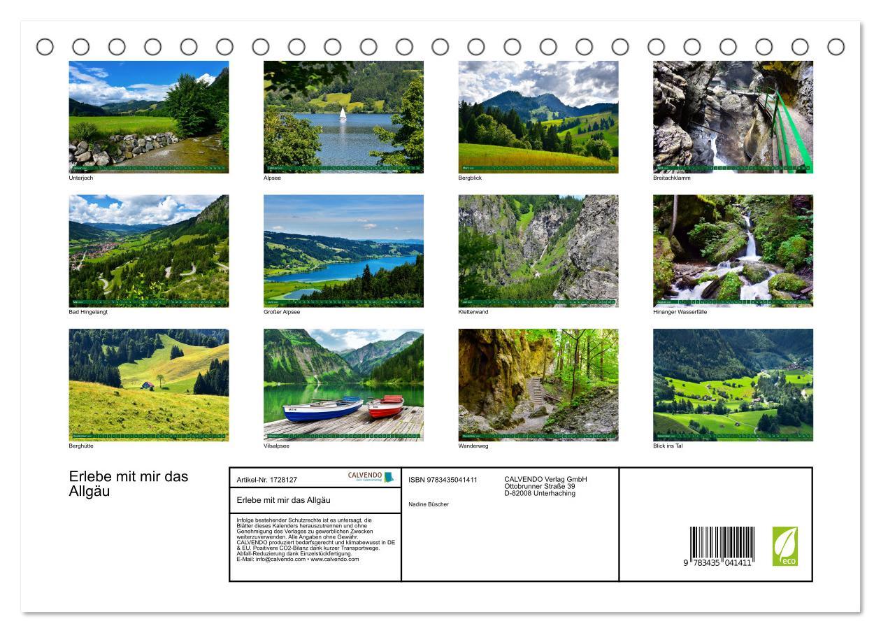 Bild: 9783435041411 | Erlebe mit mir das Allgäu (Tischkalender 2025 DIN A5 quer),...