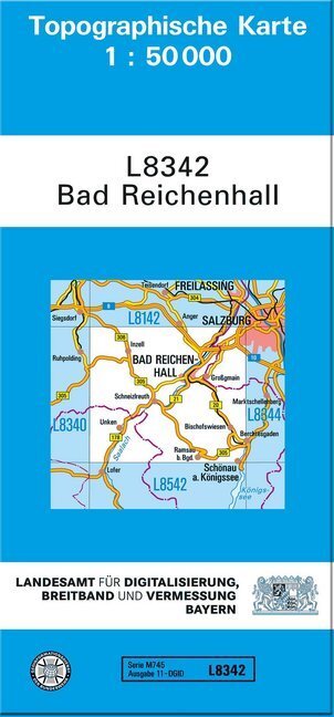 Cover: 9783899332681 | Topographische Karte Bayern Bad Reichenhall | (Land-)Karte | Deutsch