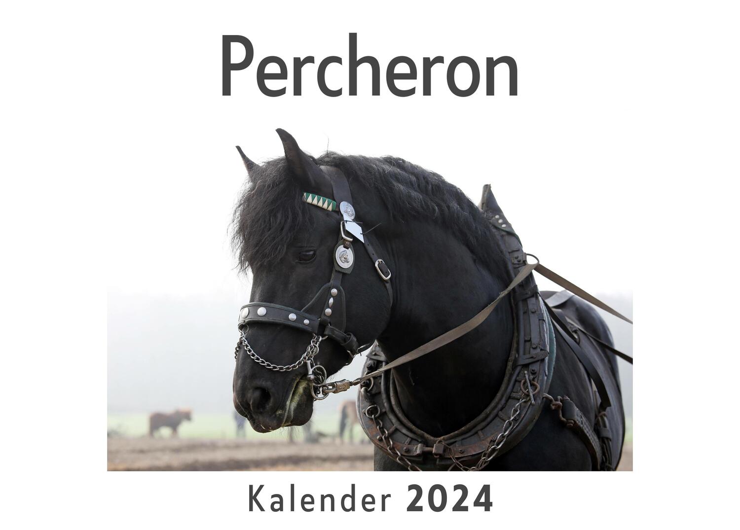 Cover: 9783750556775 | Percheron (Wandkalender 2024, Kalender DIN A4 quer, Monatskalender...