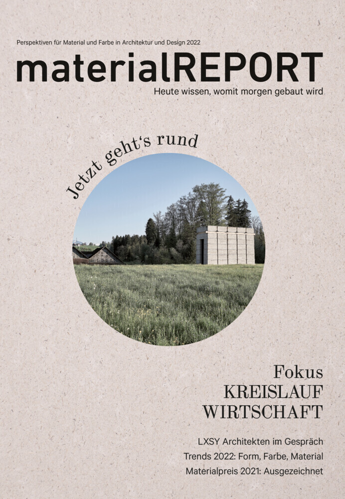 Cover: 9783899863673 | materialREPORT 2022 | Fokus Kreislaufwirtschaft | raumprobe | Buch