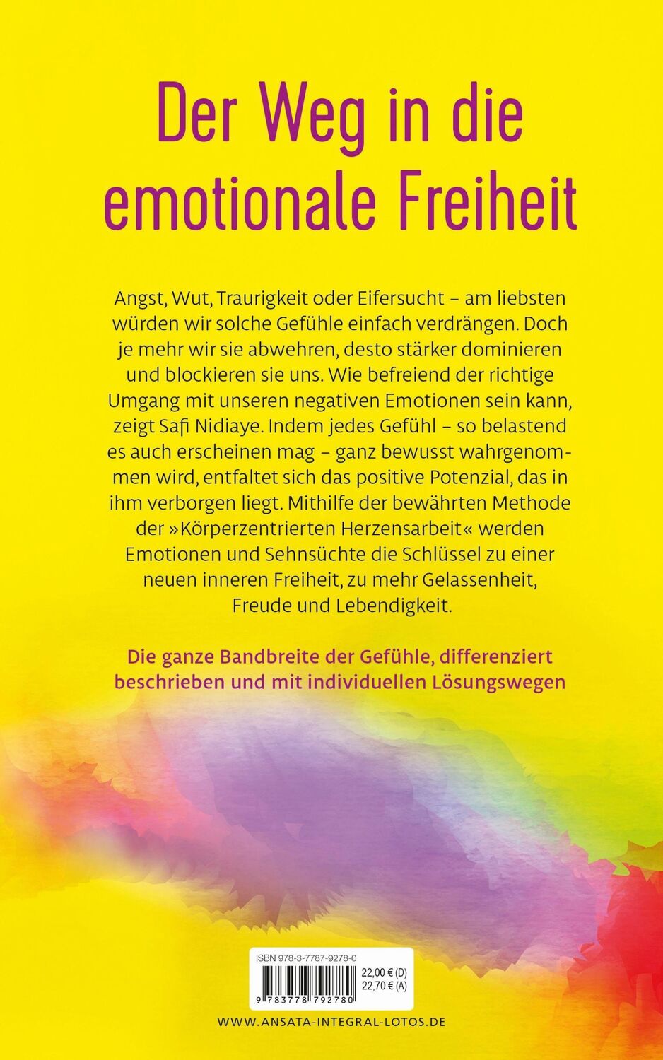 Bild: 9783778792780 | Gefühle sind zum Fühlen da | Safi Nidiaye | Buch | 352 S. | Deutsch