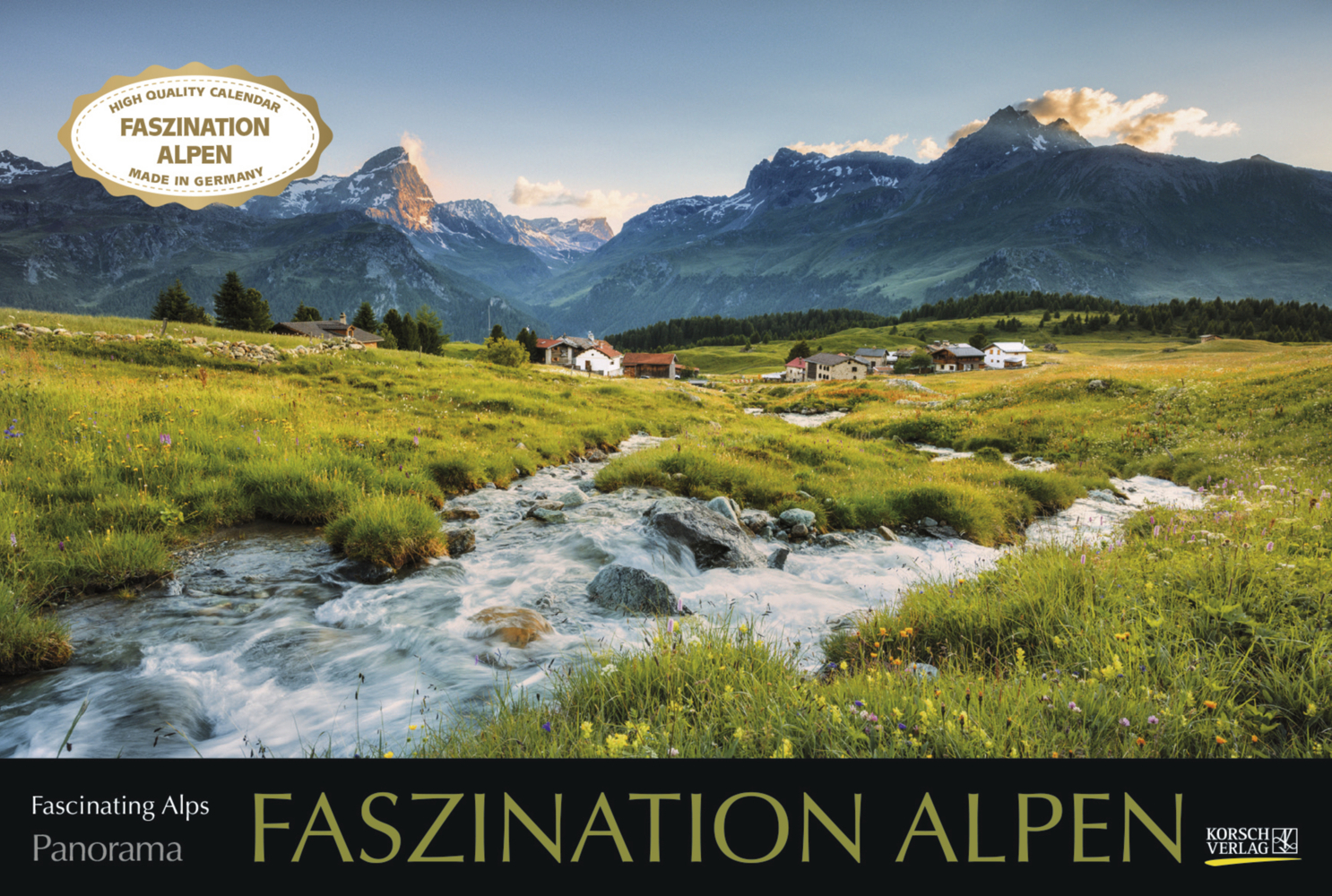 Cover: 9783731868750 | Faszination Alpen 2024 | Korsch Verlag | Kalender | Spiralbindung