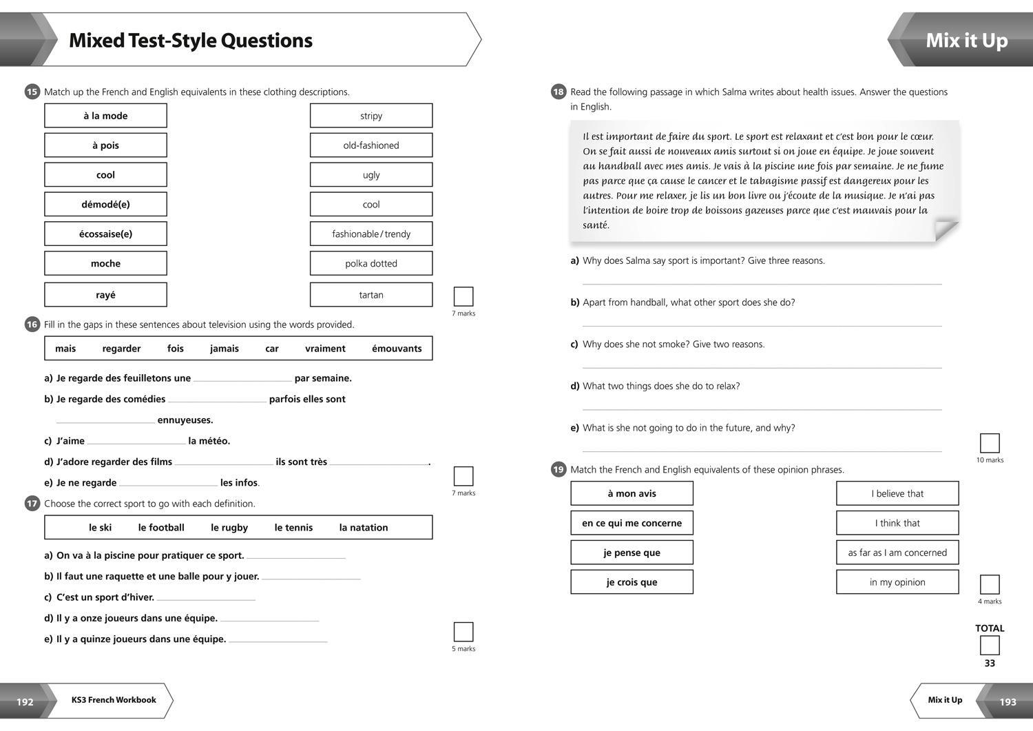 Bild: 9780007562855 | KS3 French All-in-One Complete Revision and Practice | Collins KS3