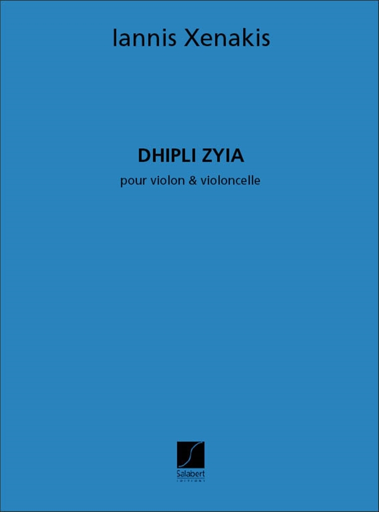 Cover: 9790048004115 | Dhipli Zyia | Iannis Xenakis | Partitur | Editions Salabert