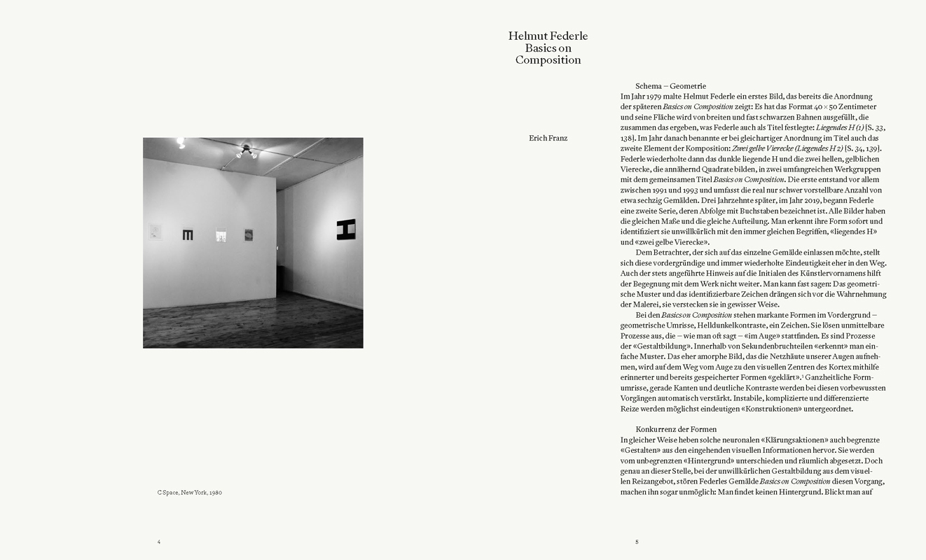 Bild: 9783775747868 | Helmut Federle | Basics on Composition | Galerie nächst St. Stephan