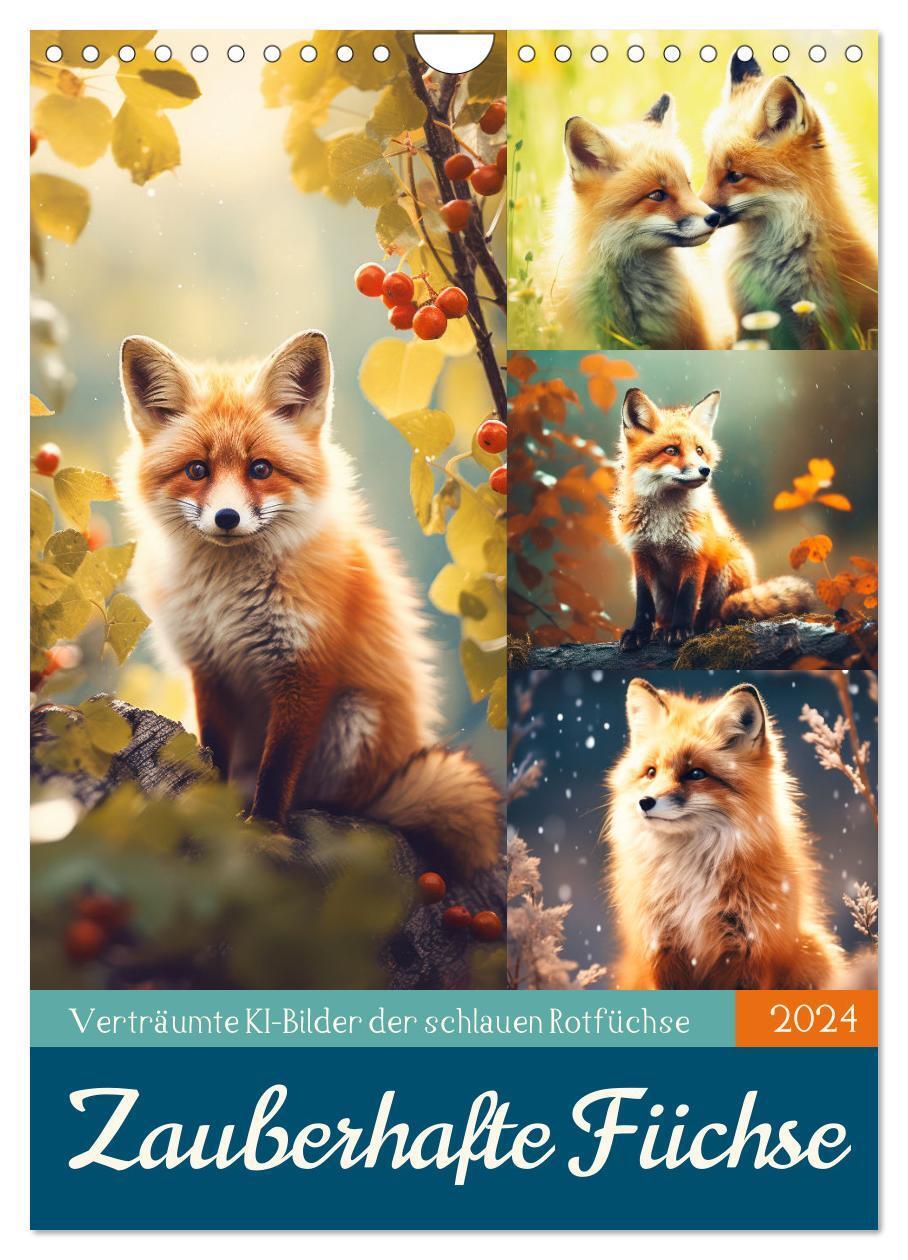 Cover: 9783383724367 | Zauberhafte Füchse (Wandkalender 2024 DIN A4 hoch), CALVENDO...