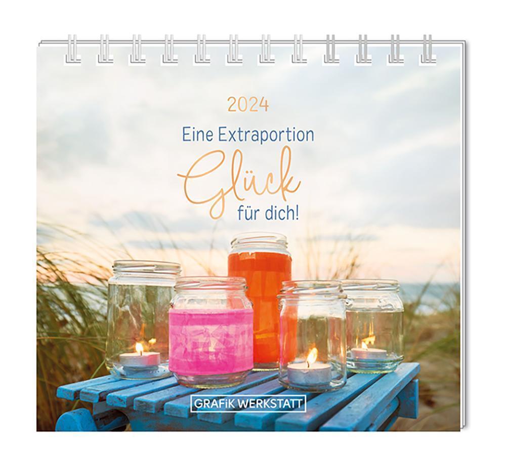 Cover: 9783986360337 | Mini-Kalender 2024 Eine Extraportion Glück für dich! | Mini-Kalender
