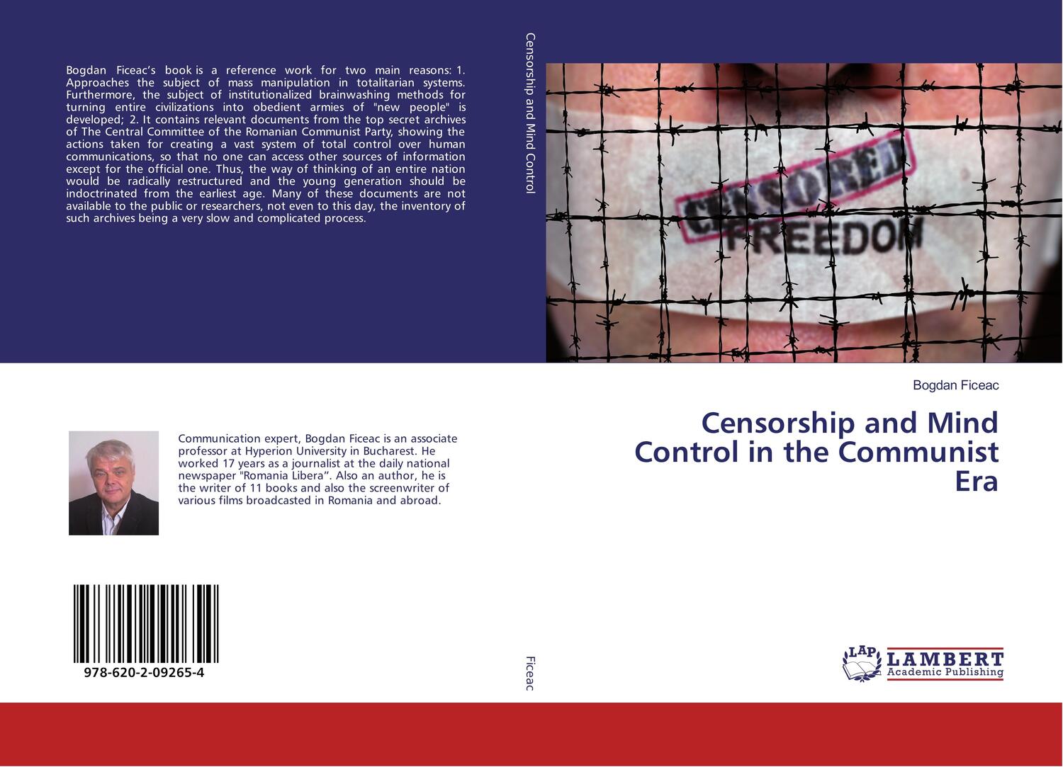 Cover: 9786202092654 | Censorship and Mind Control in the Communist Era | Bogdan Ficeac
