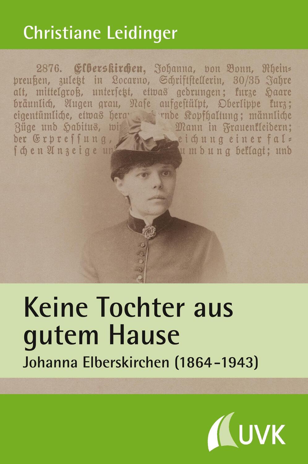 Cover: 9783867640640 | Keine Tochter aus gutem Hause | Johanna Elberskirchen (1864-1943)