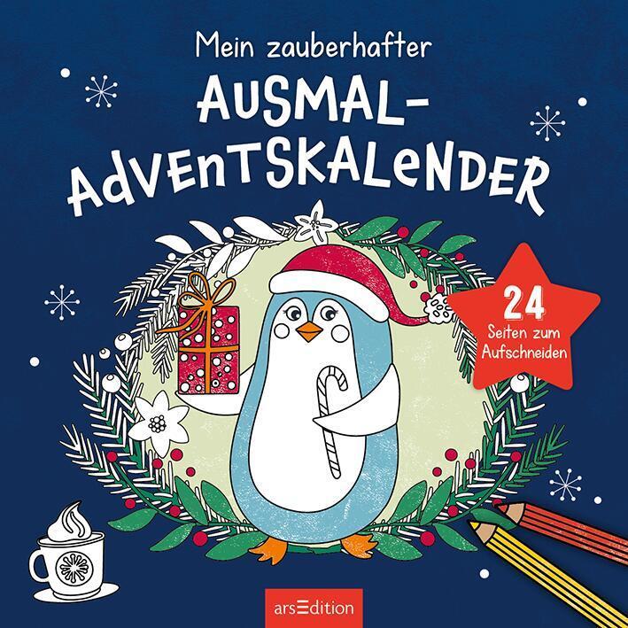 Bild: 9783845858661 | Mein zauberhafter Ausmal-Adventskalender | 24 Seiten zum Aufschneiden