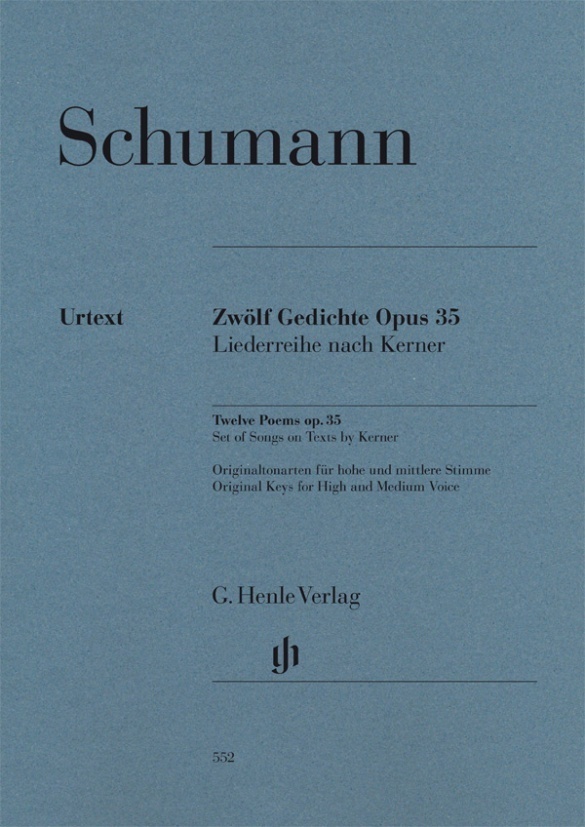 Cover: 9790201805528 | Robert Schumann - Zwölf Gedichte op. 35, Liederreihe nach Kerner