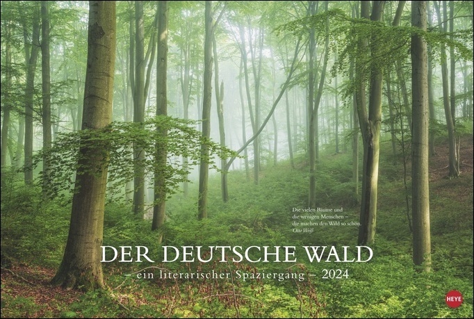 Cover: 9783756401734 | Der deutsche Wald - Ein literarischer Spaziergang Kalender 2024....