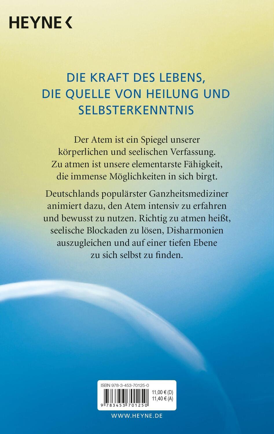 Bild: 9783453701250 | Die wunderbare Heilkraft des Atmens | Ruediger Dahlke (u. a.) | Buch