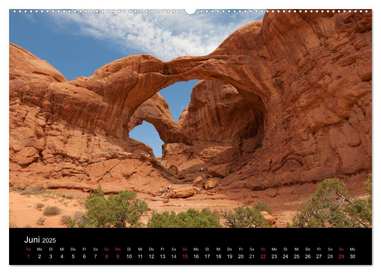 Bild: 9783435643820 | USA Landschaftskalender (Wandkalender 2025 DIN A2 quer), CALVENDO...