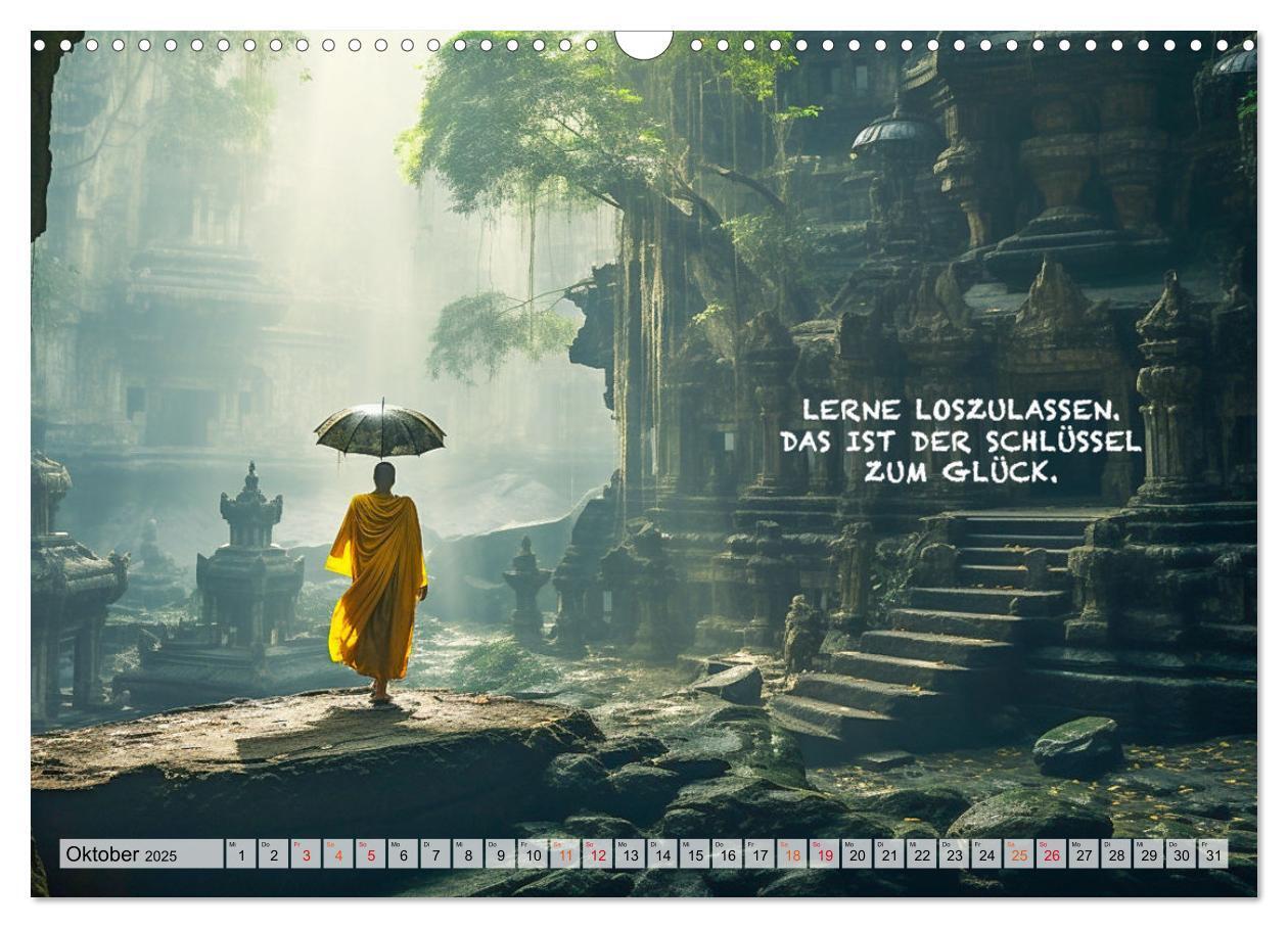 Bild: 9783383775031 | Buddhistische Sprüche (Wandkalender 2025 DIN A3 quer), CALVENDO...