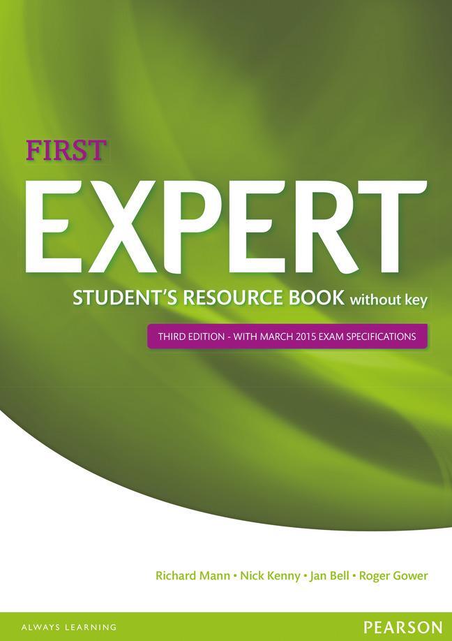 Cover: 9781447980636 | Expert First 3rd Edition Student's Resource Book without Key | Kenny