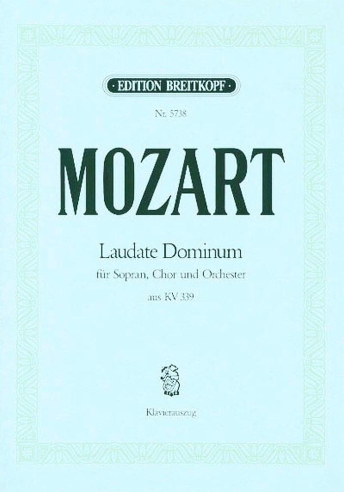 Cover: 9790004164914 | Laudate Dominum For Soprano, Choir & Piano | Breitkopf & Härtel