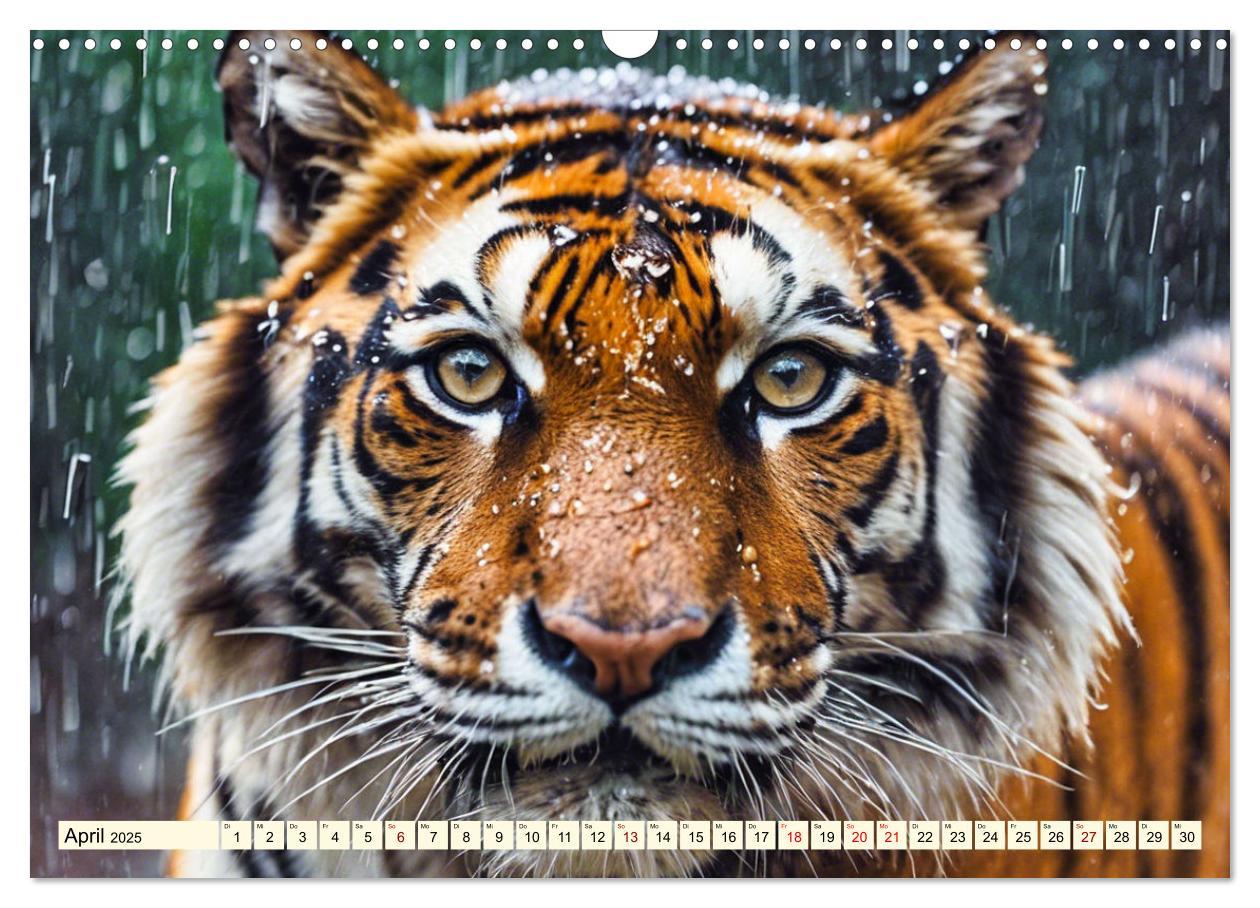 Bild: 9783383814143 | Tiger ganz nah (Wandkalender 2025 DIN A3 quer), CALVENDO...