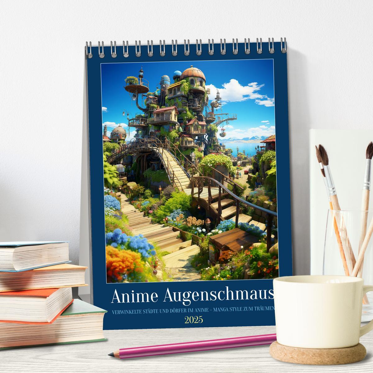 Bild: 9783435859788 | Anime Augenschmaus (Tischkalender 2025 DIN A5 hoch), CALVENDO...