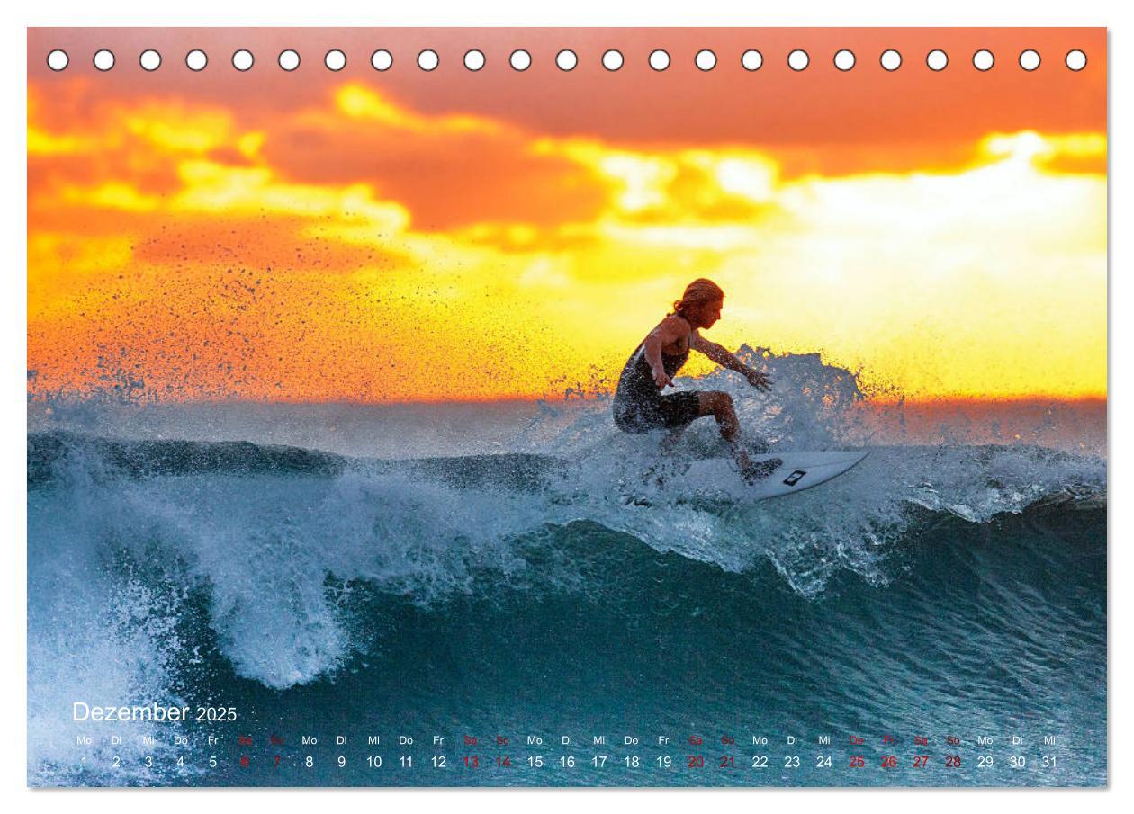 Bild: 9783435328505 | Surfen - die perfekte Welle (Tischkalender 2025 DIN A5 quer),...