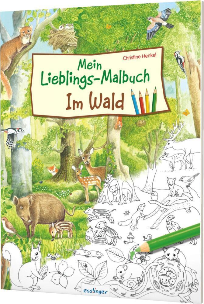 Cover: 9783480237012 | Mein Lieblings-Malbuch - Im Wald | Beschäftigungsideen zum Ausmalen