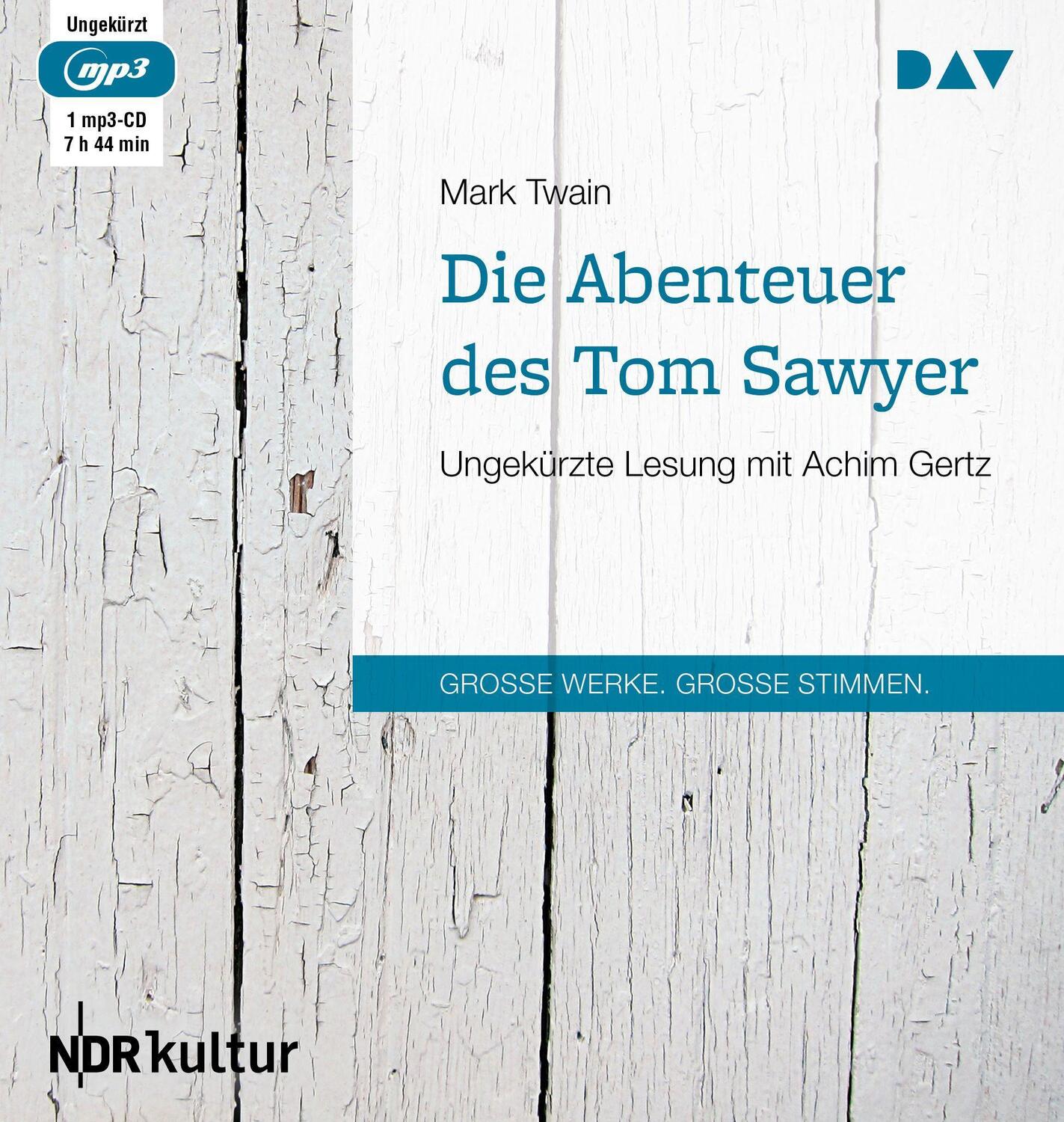 Cover: 9783862315758 | Die Abenteuer des Tom Sawyer | Ungekürzte Lesung mit Achim Gertz | MP3