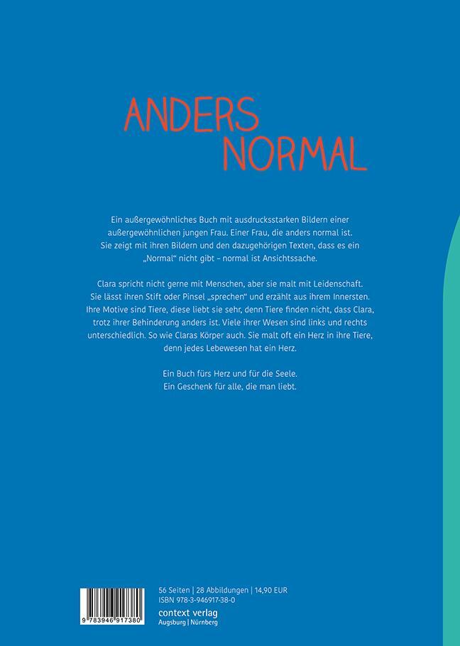Rückseite: 9783946917380 | Anders normal | Clara Geenen | Buch | 56 S. | Deutsch | 2022