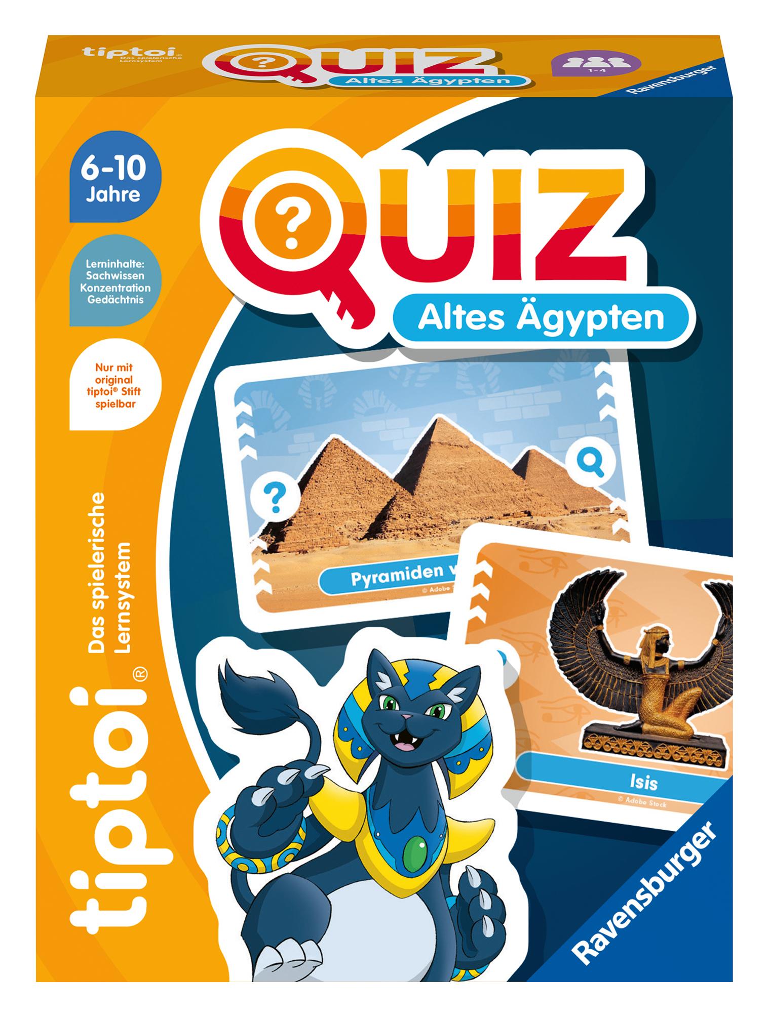 Cover: 4005556001668 | Ravensburger tiptoi 00166 Quiz Altes Ägypten, Quizspiel für Kinder...