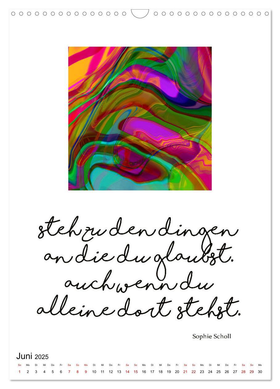 Bild: 9783435851454 | Mehr als Worte - Zitate starker Frauen (Wandkalender 2025 DIN A3...