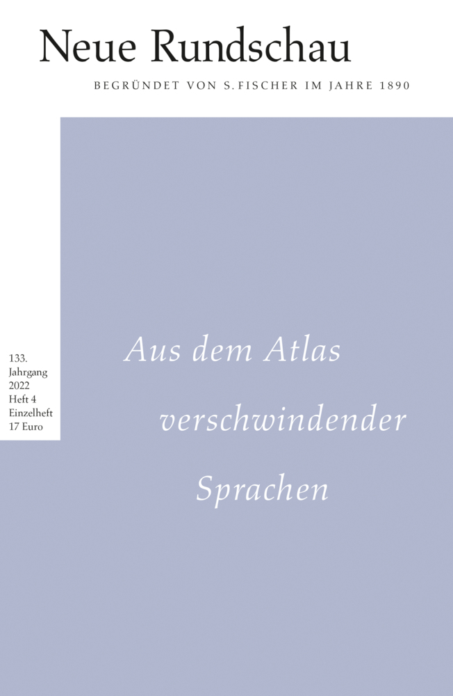 Cover: 9783108091316 | Neue Rundschau 2022/4 | Aus dem Atlas verschwindender Sprachen | Buch