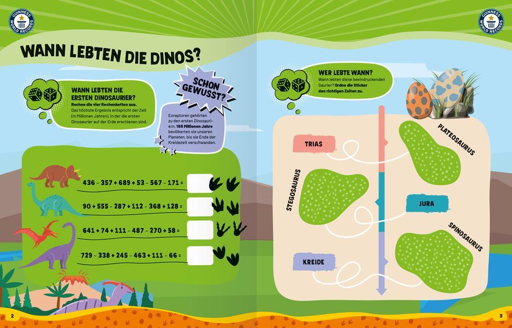 Bild: 9783473489497 | Guinness World Records Stickern und Rätseln: Dinosaurier - ein...