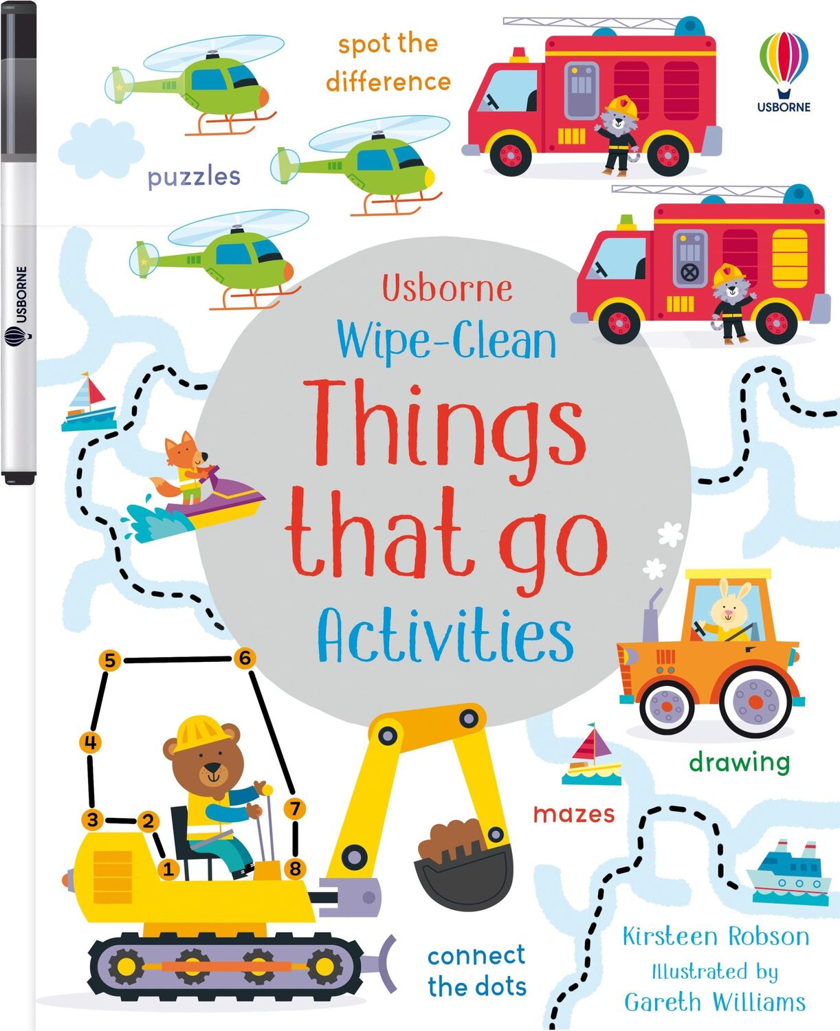 Cover: 9781805316626 | Wipe-Clean Things That Go Activities | Kirsteen Robson | Taschenbuch