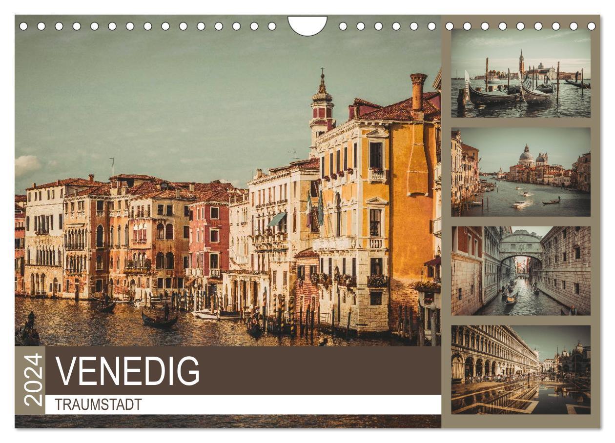 Cover: 9783383321092 | Traumstadt Venedig (Wandkalender 2024 DIN A4 quer), CALVENDO...