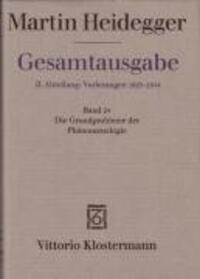 Cover: 9783465029670 | Gesamtausgabe Abt. 2 Vorlesungen Bd. 24. Die Grundprobleme der...