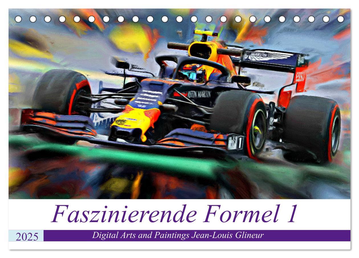 Cover: 9783435243266 | Faszinierende Formel 1 (Tischkalender 2025 DIN A5 quer), CALVENDO...