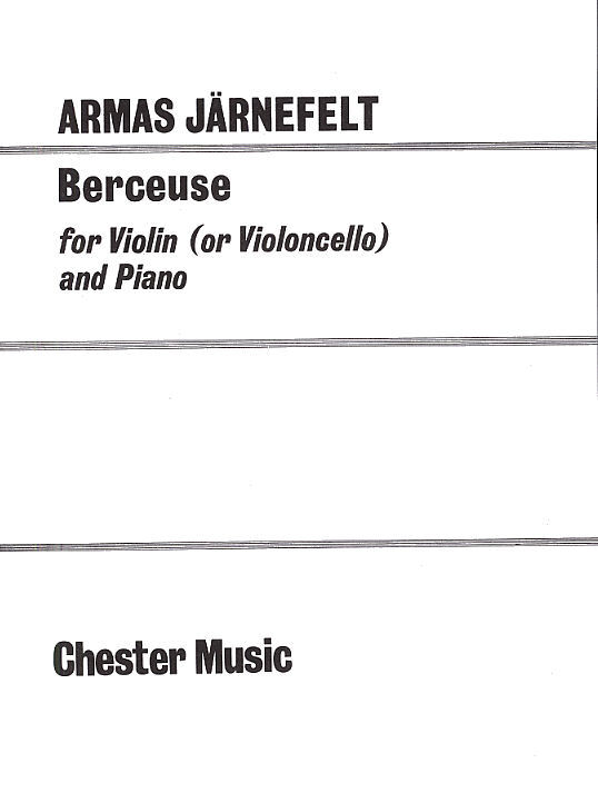 Cover: 9780711922303 | Berceuse for Violin (Cello) and Piano | Armas Järnefelt | Buch | Buch