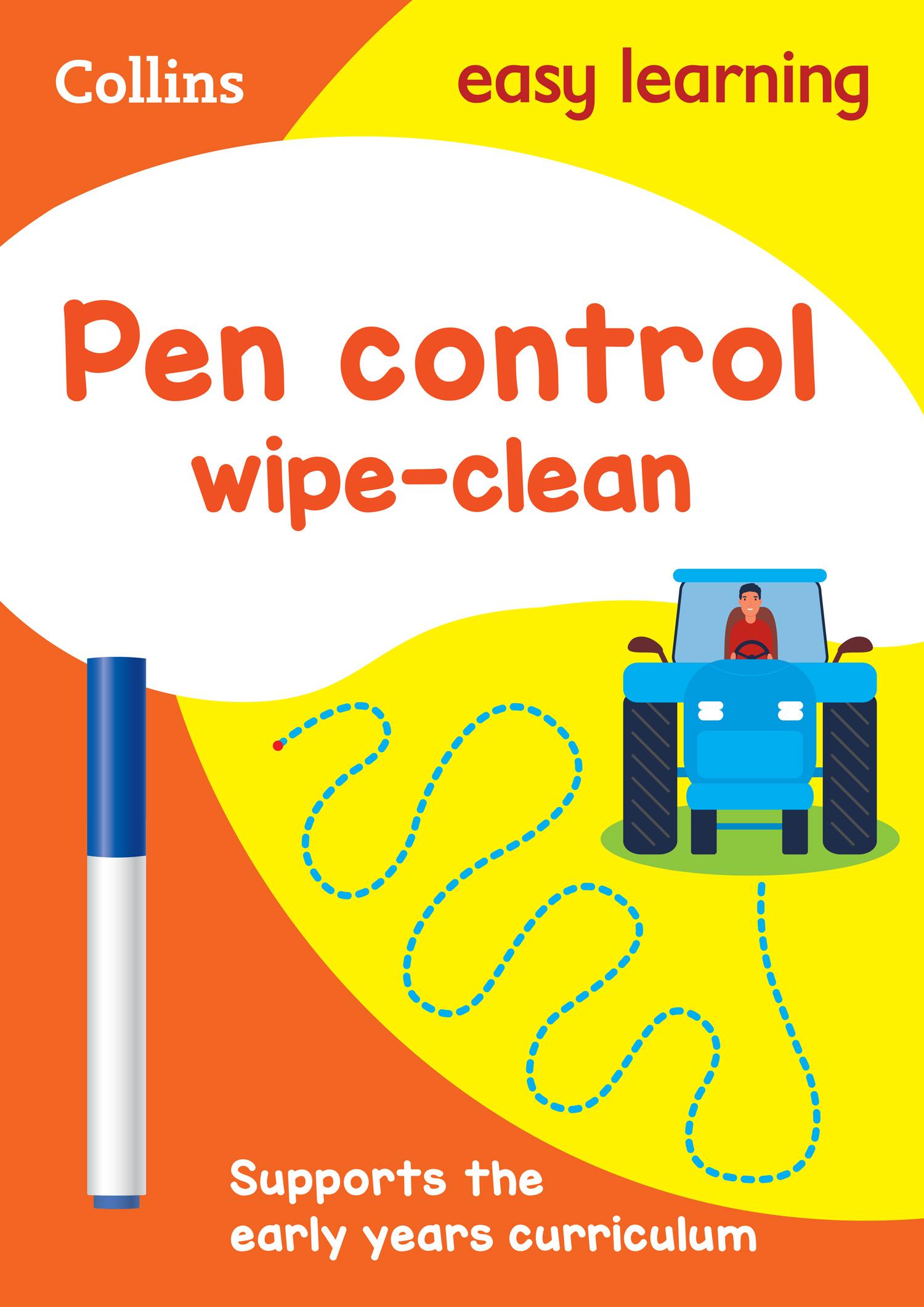 Cover: 9780008212902 | Pen Control Age 3-5 Wipe Clean Activity Book | Ideal for Home Learning