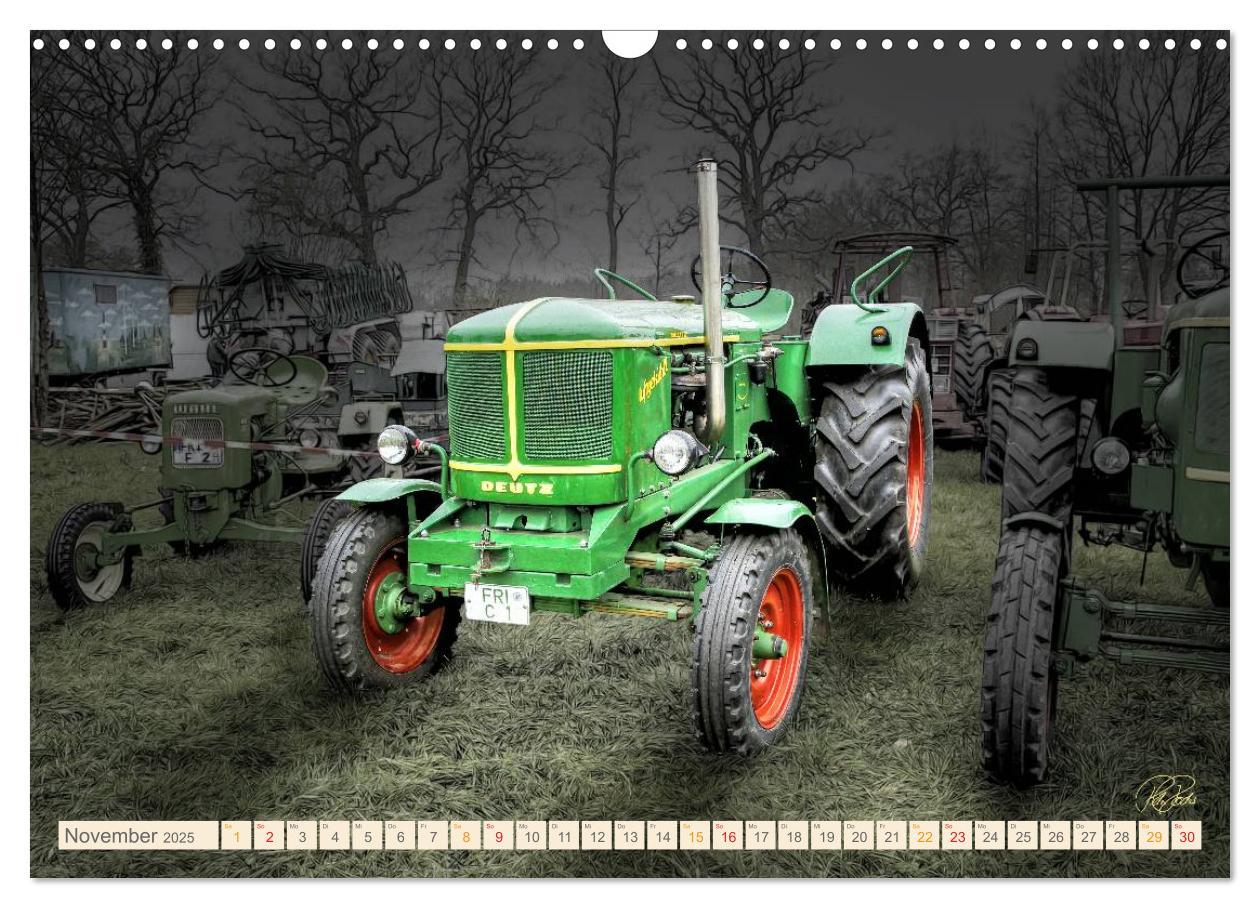 Bild: 9783435609437 | Oldtimer - Traktoren für Liebhaber (Wandkalender 2025 DIN A3 quer),...