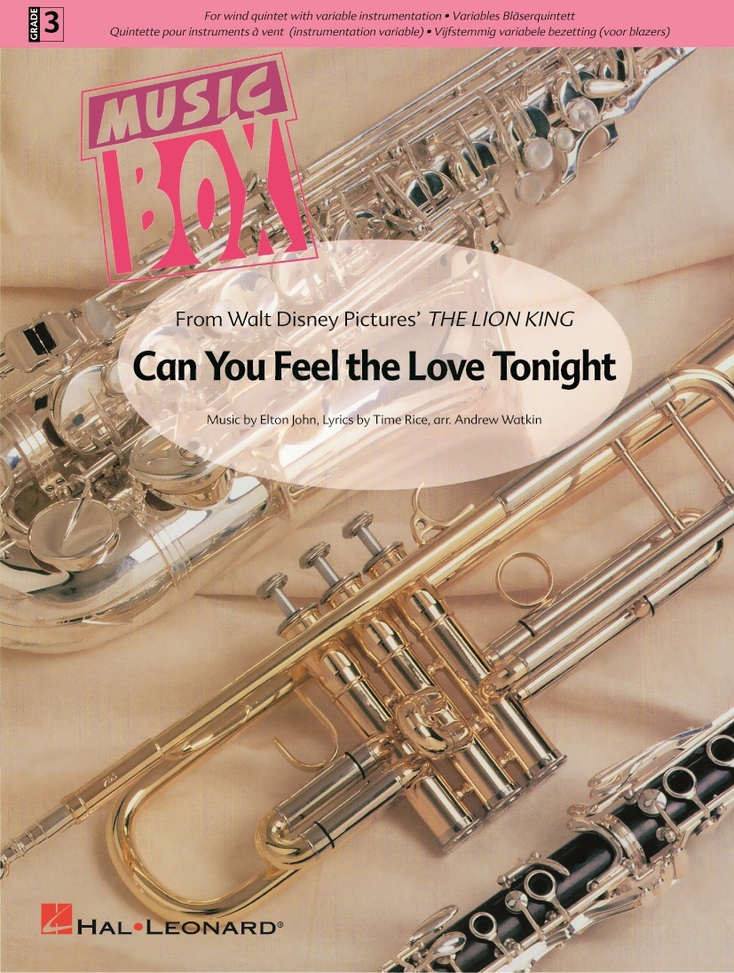 Cover: 9789043133890 | Can You Feel the Love Tonight | For wind quintet | Elton John