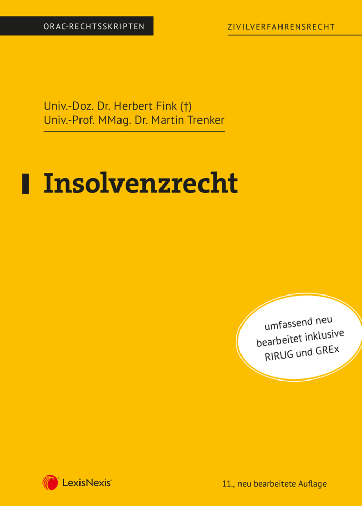 Cover: 9783700780823 | Insolvenzrecht | Herbert Fink (u. a.) | Taschenbuch | Deutsch | 2022