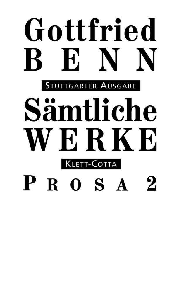 Cover: 9783608953169 | Sämtliche Werke - Stuttgarter Ausgabe. Bd. 4 - Prosa 2 (Sämtliche...