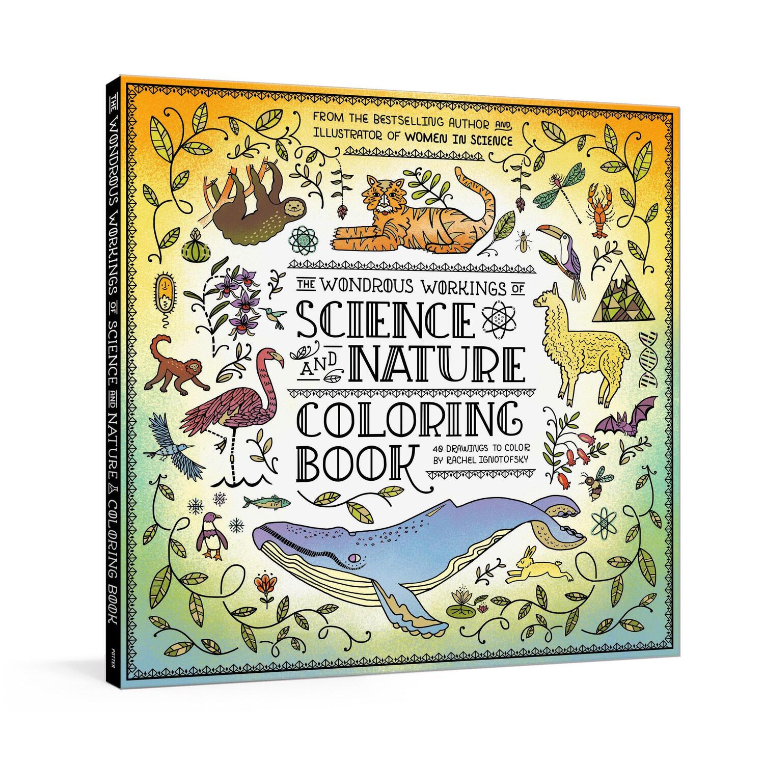 Cover: 9780593233146 | The Wondrous Workings of Science and Nature Coloring Book: 40 Line...