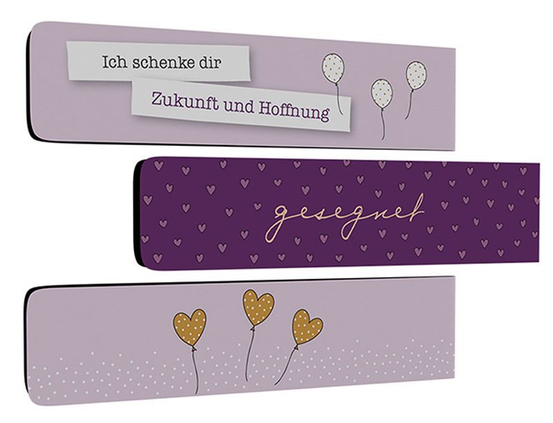 Cover: 4029856841397 | Magnetlesezeichen: Gesegnet (3er Set) | Lesezeichen/Bookmark | Deutsch