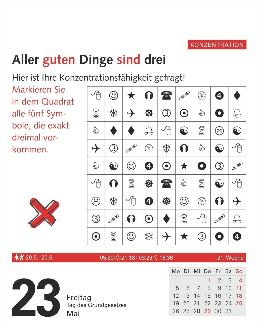 Bild: 9783840033797 | Meyers Grips-Gymnastik Tagesabreißkalender 2025 - Das tägliche...