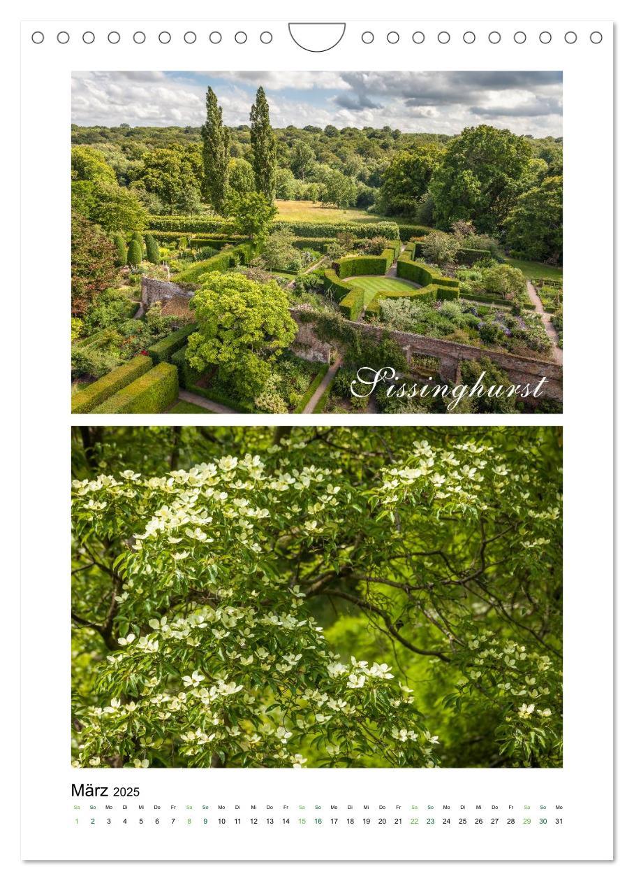 Bild: 9783457034040 | Gartenparadiese in England (Wandkalender 2025 DIN A4 hoch),...