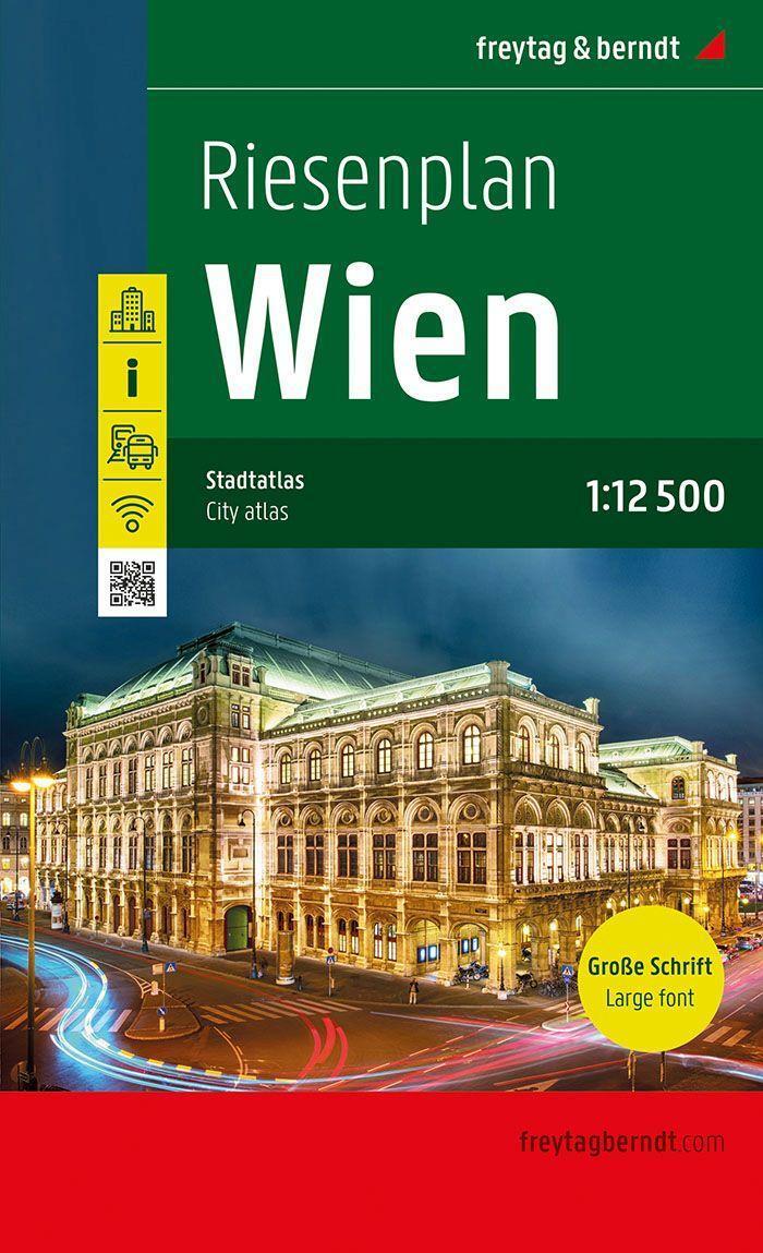 Cover: 9783707921168 | Wien, Riesenplan, Stadtatlas 1:12.500, freytag & berndt | Taschenbuch