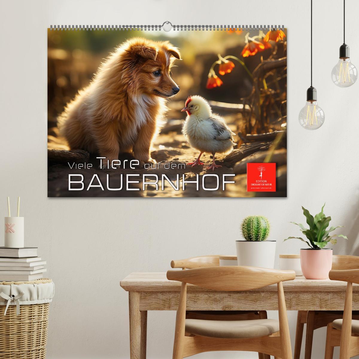 Bild: 9783383837487 | Viele Tiere auf dem Bauernhof (Wandkalender 2025 DIN A2 quer),...